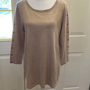 Carolyn Taylor Knit Sweater Taupe L